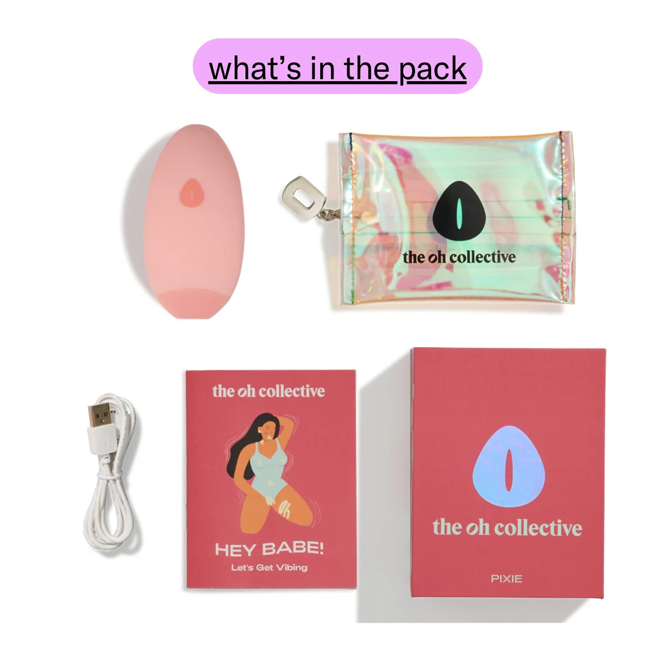 the oh collective - 'pixie' mini clitorisvibrator - roze